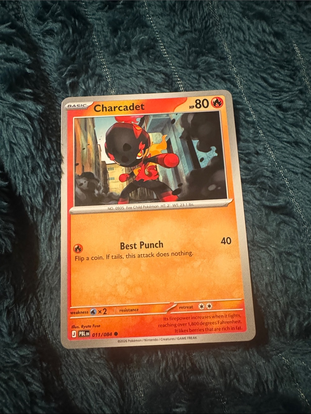 Charcadet Pokémon Trading Card